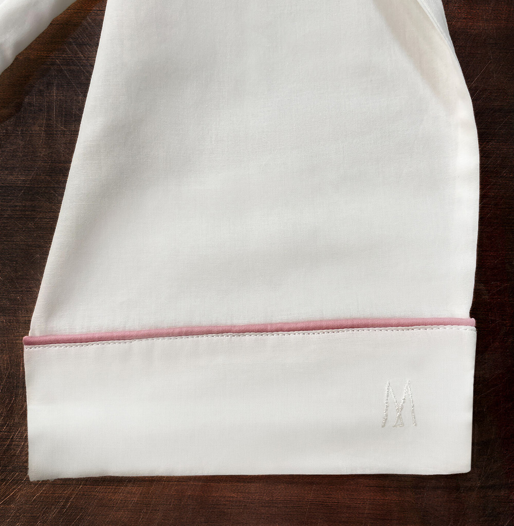 Powder Pink Piping Pyjama Set